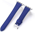 Soft French Goatskin Women Slim Leather Watch Band Compatible with Apple Watch 38mm 40mm 41mm 42mm 44mm 45mm 46mm 49mm, Thin Leather Strap Replacement for iWatch Series Ultra SE 10 9 8 7 6 5 4 3 2 1 by Biggyboom