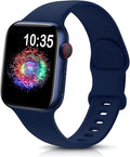 TreasureMax Sport Band Compatible with Apple Watch Bands 38mm 40mm 41mm 42/44mm 45mm 46mm 49mm, Soft Silicone Strap Compatible for Apple Watch Ultra 3 Series 11 10 9 SE&SE2 8 7 6 5 4 3 Men Women Navy Blue by TreasureMaxWatchBands