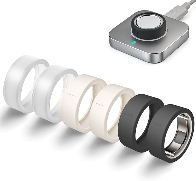 Ultra-Thin Covers Compatible with Oura Ring Gen 4/4 Ceramic/Oura Ring Gen 3 Cover, Anti-Scratch Silicone Smart Rings Accessories Protector for RingConn Gen 2/2 Air/ULTRAHUMAN for Women Men, 6 Pack by BandRain