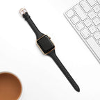 WFEAGL Compatible with Leather Apple Watch Band 41mm 40mm 38mm 42mm(series 11 10) Women, Top Grain Leather Strap Slim & Thin Replacement Wristband for iWatch Bands SE 3 2 1, Series 11 10 9 8 7 6 5 4 3 2 1 - Image 3