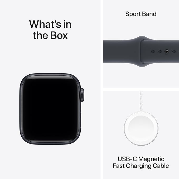 Apple Watch SE 3 40mm GPS Midnight Aluminum Case with Midnight Sport Band - S/M - Image 6