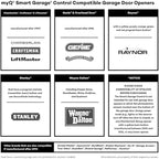 CHAMBERLAIN Smart Garage Control - Wireless Garage Hub and Sensor with Wifi & Bluetooth - Smartphone Controlled, myQ-G0401-ES, White - Image 5