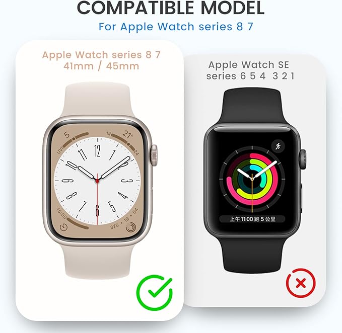 3 in 1 Goton Waterproof Hard Case for Apple Watch Screen Protector 45mm, 360° Slim Full Protective Tempered Glass Face Cover + Back Hard PC Bumper for iWatch Series 9/8/7, 45mm Matte Black - Image 8