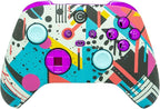 Custom Controllerzz Designer Series Custom Wireless Controller for Xbox Series X/S, Xbox One, & PC - Multiple Designs Available (Retro Abstract & Purple Chrome Inserts) by CustomControllerzz