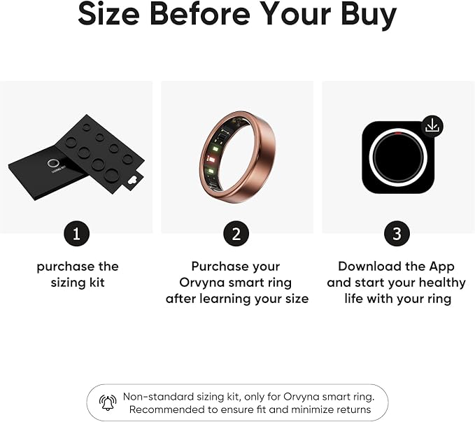 Smart Ring, Titanium Health & Fitness Tracker with Sleep, Heart Rate & SPO₂ Monitoring, Ultra-Light, 4–6 Day Battery, No Subscription, for Women & Men (Rose Gold 7) - Image 2