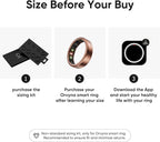 Smart Ring, Titanium Health & Fitness Tracker with Sleep, Heart Rate & SPO₂ Monitoring, Ultra-Light, 4–6 Day Battery, No Subscription, for Women & Men (Rose Gold 7) - Image 2