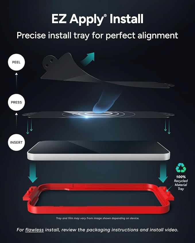 ZAGG Glass+ Screen Protector for iPhone 14 Plus/ 13 Pro Max - 3X Shatter Protection, High Scratch Resistance, Oil-Resistant, Reinforced Edges,InvisibleShield, Easy Install - Image 6