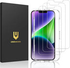 UNBREAKcable 3-Pack Screen Protector for iPhone 14, Double Shatterproof Tempered Glass [Easy Installation Frame] [9H Hardness] [99.99% HD Clear] [Case Friendly] for iPhone 6.1 inch - Image 9