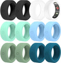 12Packs Ring-Cover for Oura-Ring-Gen-4/Gen-3 Protector - Upgraded Anti-Slip Anti-Scratch Elastic Silicone Cover for Ultrahuman Air/RingConn/Samsung Ring Multicolor for Men Women by PUPVUSFeaturedProducts