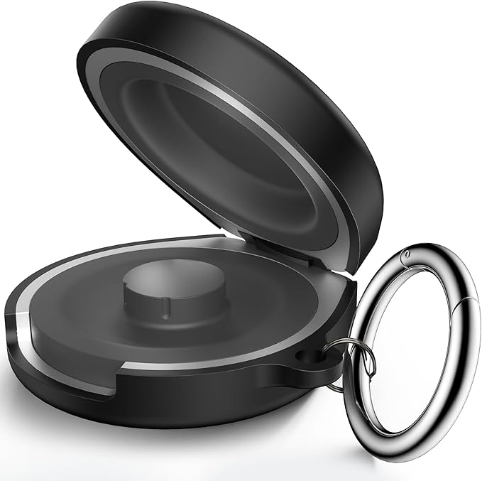 YWXTW Silicone Case for Oura Ring 4 Charging Case, Ultra-Thin Protective Cover with Keychain, Shockproof Dustproof Skin, Easy to Carry by YWXTW