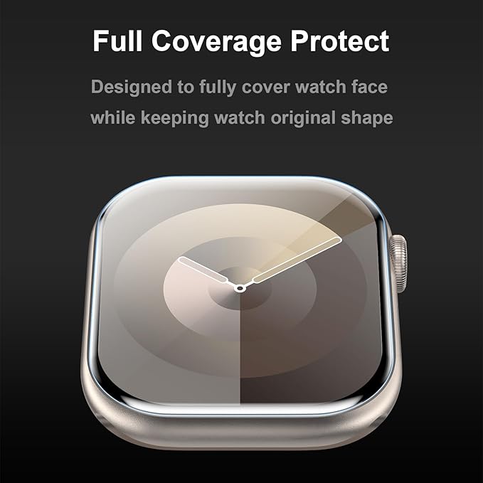SWUU 6 Pack TPU Screen Protector Compatible with Apple Watch Series 11/10 42mm Screen Protector, Waterproof HD Soft Film for iWatch 11/10 42mm Clear - Image 6