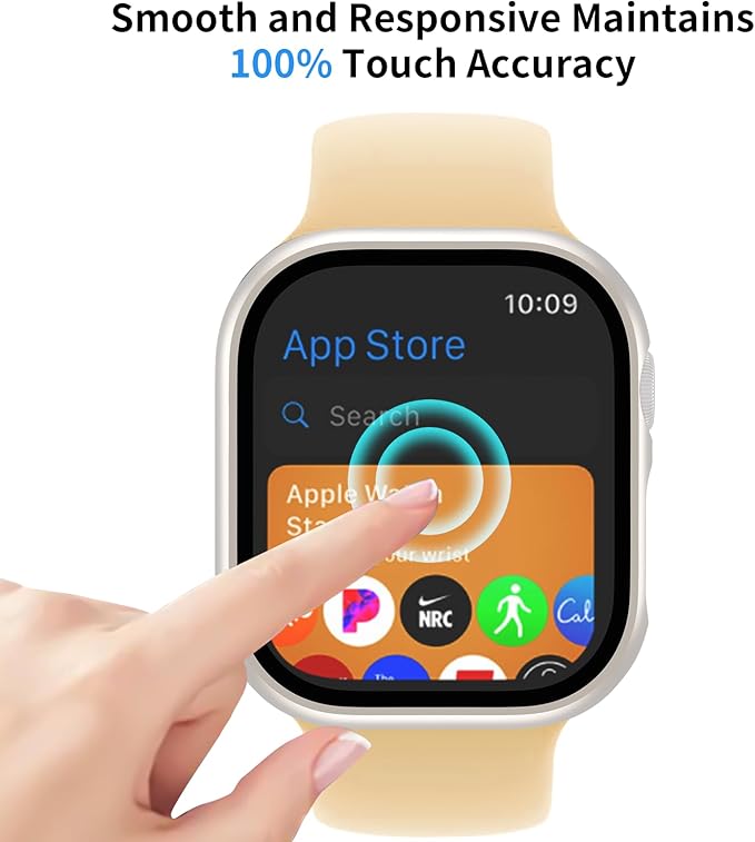 JERXUN 6 Pack Case with Tempered Glass Screen Protector for Apple Watch Series 11 Series 10 46mm, Ultra-Thin Scratch Resistant Full Protective Hard PC Bumper Cover for Apple Watch 46mm - Image 5