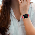 Thin Slim Band Compatible with Apple Watch 38mm 40mm 41mm 42mm 44mm 45mm 46mm 49mm, Replacement Silicone Sport Strap for iWatch Series 11/10/9/8/7/6/5/4/3/2/1 Ultra SE Women Men, Red - Image 7