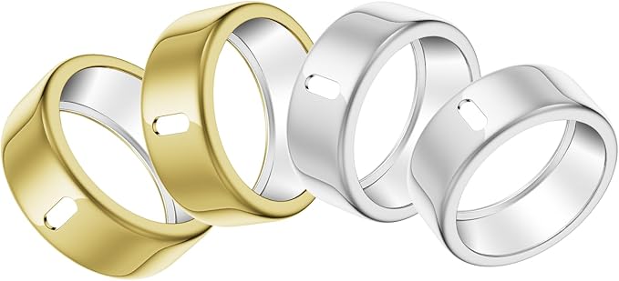 4 Pack Cover Compatible with Oura Ring Gen 4/Oura Ring Gen 3 Horizon/3 Heritage, Charging Derectly, Anti-Scratch TPU Protector for Women Men Working Out Gym-Size 7 by Polyjoy