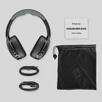 Skullcandy Crusher Evo Wireless Bluetooth Headphones with Multi-Sensory Bass, Noise Isolating Over-Ear Fit, Up to 40 Hours Battery, Microphone for iPhone Android - Chill Grey - Image 5
