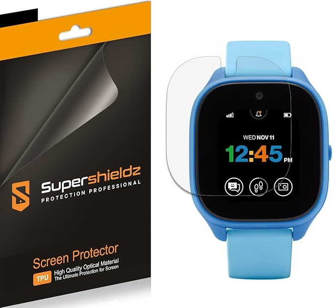 Supershieldz (3 Pack) Designed for Verizon (Gizmo Watch 3) Screen Protector, High Definition Clear Shield (TPU) by Supershieldz