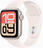 Apple Watch SE 3 [GPS + Cellular, 40mm] Starlight Aluminum Case with Light Blush Sport Band, S/M (Renewed) by Amazon+Renewed