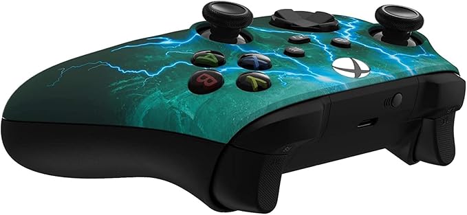 Custom Controllerzz Wireless Controller for Microsoft Xbox Series X/S & Xbox One - Custom Soft Touch Feel - Custom Xbox Series X/S Controller (X/S Green Skies) - Image 4
