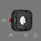 Pelican Protector 4-Pack AirTag Holder - Air Tag Case with 3M Adhesive Sticker - Rugged Shockproof AirTag Cover - Hidden Air Tag Holder Stick On Mount for Travel Luggage Bike Car Remote - Black - Image 8