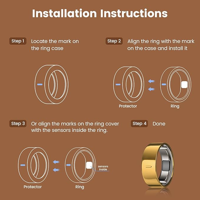 High-Gloss Plated Covers Compatible with Oura Ring Gen 4/Oura Gen 3 Cover, Anti-Scratch Ultra-Thin TPU Ring Protector Case Accessories for Women Men - Not for Oura 4 Ceramic - Image 8