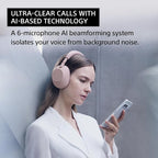 Sony WH-1000XM6 The Best Noise Canceling Wireless Headphones, HD NC Processor QN3, 12 Microphones, Adaptive NC Optimizer, Mastered by Engineers, Studio-Quality, 30-Hour Battery, Midnight Blue - Image 5
