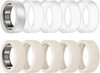 Ring Cover for Oura Ring Gen 4/ Gen 3, Anti-Scratch Elastic Silicone Oura Ring Case Protector for Men Women Working Out Gym (10Collors-6, S (6/7/8/9/10)) by sylacor