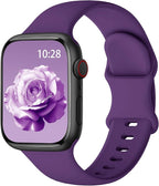 Sport Silicone Band Compatible with Apple Watch Bands 40mm 38mm 41mm 44mm 45mm 46mm 42mm 49mm for Women Men, Soft Wristband Water-proof Strap for iWatch Bands Series 11 10 9 8 7 6 5 4 3 2 1 Ultra SE by HEARTBOOM