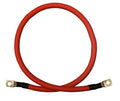 8 AWG 8 Gauge Single Red 18 inches w/ 3/8" Lugs Pure Copper Battery Inverter Cables for Solar, RV, Auto, Marine Car, Boat by WindyNation