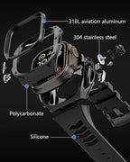 Rugged Bumper band with Case For apple watch ultra 3 2 1 49MM（1-second quick installation） - Shockproof & Scratch Resistant Compatible with iWatch Ultra 3/2/1 Men Gifts - Image 4