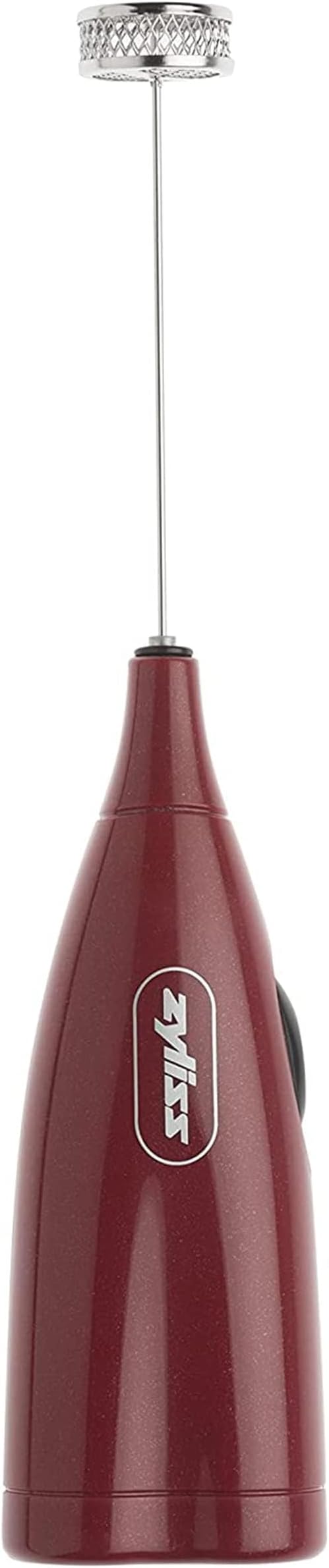 Zyliss Handheld Electric Milk Frother Wand - Versatile Drink Mixer - Frother for Coffee, Cappuccinos, Lattes or Shakes for Perfect Foam, Hot or Cold - Red by Zyliss
