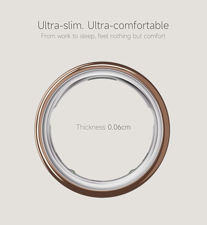 SURITCH 3 Pack Ring Cover for Oura Ring 4 & Oura Ring Gen 3 Horizon/Heritage, Ultra-Thin Anti-Yellow Transparent Ring Protector TPU Case for Oura Size 6/7, Support Charging with Cover on - Rosegold - Image 3
