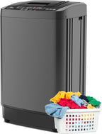 Nictemaw Portable Washing Machine 17.8 lbs, 2.4 Cu.Ft Full-Automatic Washer with Drain Pump, 10 Programs & 8 Water Levels, Efficient Compact Laundry Washer for Small Homes, Apartments, RVs, Dorms by Nictemaw