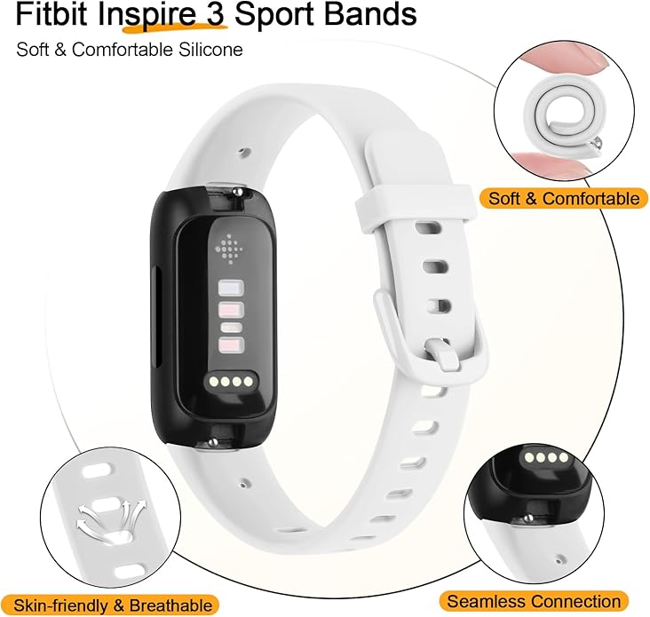 AK Band Compatible with Fitbit Inspire 3 Bands for Women Men, Adjustable Replacement Sport Wristbands Straps for Fitbit Inspire 3 Fitness Tracker - Image 4