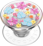 PopSockets Adhesive Phone Grip, Holder, Phone Stand, Clear - Delicate Floral by PopSockets