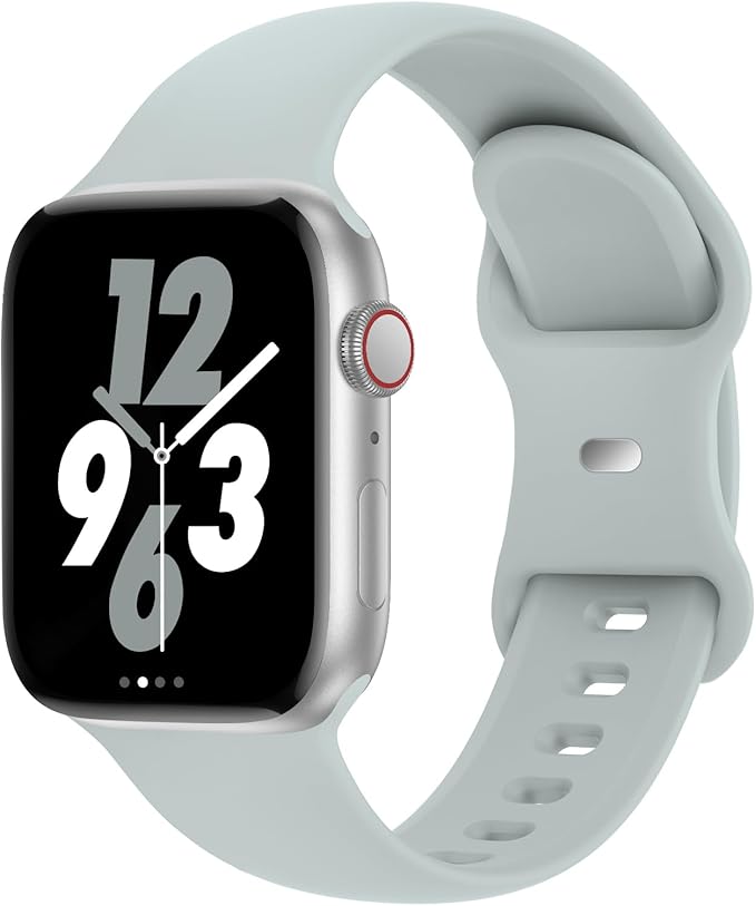 Sport Band Compatible with Apple Watch 38mm 40mm 41mm 42mm 44mm 45mm 46mm 49mm, Replacement Soft Silicone Strap Wristbands for iWatch Series 11/10/9/8/7/6/5/4/3/2/1 Ultra SE Women Men, Succulent by Acrbiutu