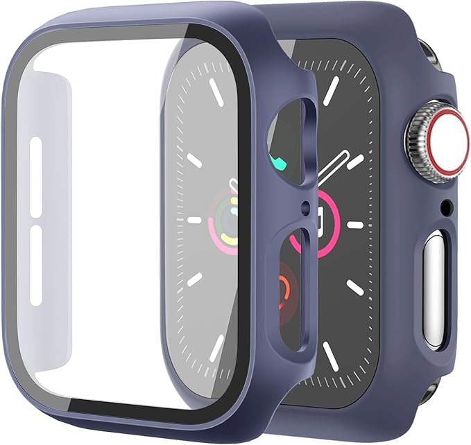 Hard Case for Apple Watch Series 10 Series 11 [2025] 46mm Screen Protector,Built-in Full Tempered Glass [Touch Sensitive] Slim Bumper Protective Cover iWatch S10 S11 Accessories by idudu