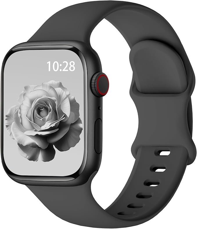 Sport Silicone Band Compatible with Apple Watch Bands 40mm 38mm 41mm 44mm 45mm 46mm 42mm 49mm for Women Men, Soft Wristband Water-proof Strap for iWatch Bands Series 11 10 9 8 7 6 5 4 3 2 1 Ultra SE by HEARTBOOM