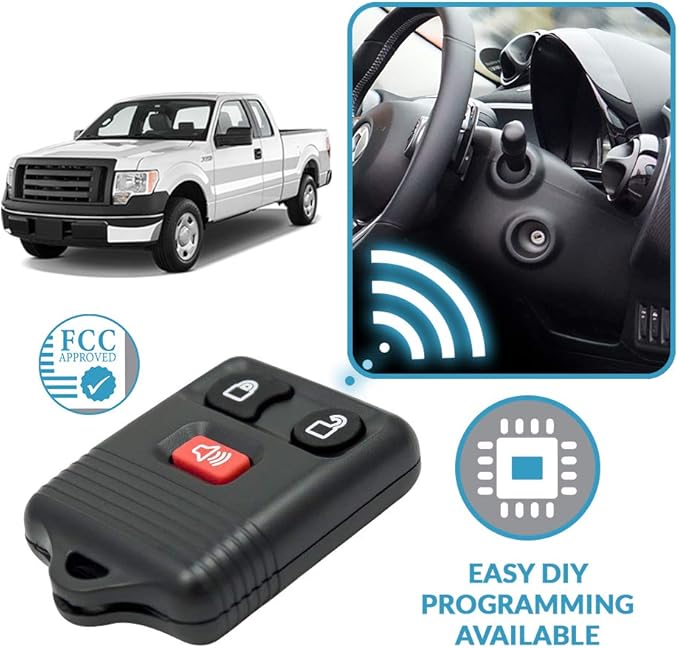 Keyless2Go Replacement for Keyless Entry Car Key Fob Vehicles That Use 3 Button CWTWB1U331, Self-programming - Image 5