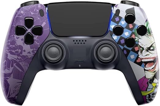 MODDEDZONE Wireless Controller for PS5 with Exclusive and Unique Designs Compatible with PlayStation 5 and PC - The Ideal Christmas Gift for Gaming Enthusiasts - Expertly Crafted in USA Card of Mask by MODDEDZONE