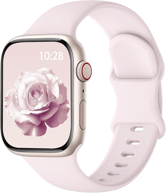 Sport Silicone Band Compatible with Apple Watch Bands 40mm 38mm 41mm 44mm 45mm 46mm 42mm 49mm for Women Men, Soft Wristband Water-proof Strap for iWatch Bands Series 11 10 9 8 7 6 5 4 3 2 1 Ultra SE by HEARTBOOM