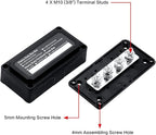 300A Bus Bar 12V DC Waterproof Power Distribution Block with 4 x 3/8" (M10) Terminal Studs Heavy Duty Battery Terminal Block 12v Junction Block for Automotive Marine RV(Positive & Ground) - Image 2