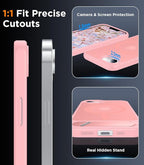 Temdan Magnetic Compatible with iPhone 16E Case, [Built-in Invisible Kickstand][Compatible with MagSafe][Military Grade Shockproof] Slim Translucent Matte Case for iPhone 16E 6.1" 2025 - Image 6