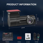 WiFi Dash Cam - Mini Dash Cam with Application Suitable for Car 1080P 140 ° Wide-Angle 24-Hour Parking Mode Car Camera Supports Up to 128GB - Image 8
