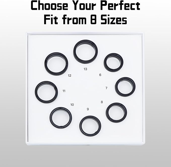 Smart Ring Sizing Kit - 8 Sizes (6-13) for Men & Women - Accurate Measurement Tool for Smart Rings - Find Before Purchase - Jewelry Sizer Guide for Engagement & Wedding Bands - Image 7