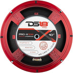 DS18 PRO-X10M Loudspeaker - 10", Midrange, Red Steel Basket, 600W Max, 300W RMS, 8 Ohms - Premium Quality Audio Door Speakers for Car or Truck Stereo Sound System (1 Speaker), Classic - Image 7