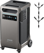 Anker SOLIX F3800 Portable Power Station, 3840Wh, LiFePO4 Batteries, Ultra-High 6000W AC Output with 120V/240V, Solar Generator for Home Backup, RVs, Emergencies, Power Outages, and Outdoor Camping by Anker