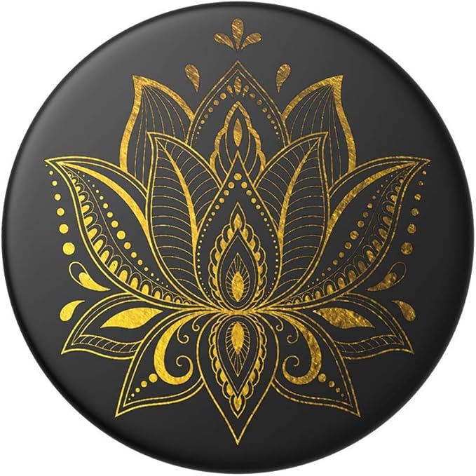PopSockets Adhesive Phone Grip, Holder, Phone Stand, Celestial - Golden Prana Black by PopSockets