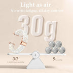 V-MORO Resin Bracelet Compatible with Apple Watch Band 40mm/41mm/42mm/38mm Women Fashion Cute Wristband for iWatch Series 11/10/9/8/7/6/5/4/3/2/1/SE Lightweight Dressy Fancy Strap(Colorful Ivory White) - Image 4