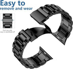 Lerobo Compatible with Apple Watch Band 44mm 42mm 40mm 38mm 41mm 45mm 46m 49mm, Solid Stainless Steel Metal Band with 2 Pack Protective Cover Case for iWtach Series 11 10 9 8 7 6 5 4 3 SE Ultra Men Women - Image 3
