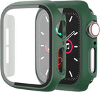 Hard Case for Apple Watch Series 10 Series 11 [2025] 46mm Screen Protector,Built-in Full Tempered Glass [Touch Sensitive] Slim Bumper Protective Cover iWatch S10 S11 Accessories by idudu